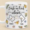 Long Distance Far Away, But Never Too Far To Care - Bestie Personalized Custom 3D Inflated Effect Printed Mug - Gift For Best Friends, BFF, Sisters