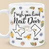 Long Distance Far Away, But Never Too Far To Care - Bestie Personalized Custom 3D Inflated Effect Printed Mug - Gift For Best Friends, BFF, Sisters