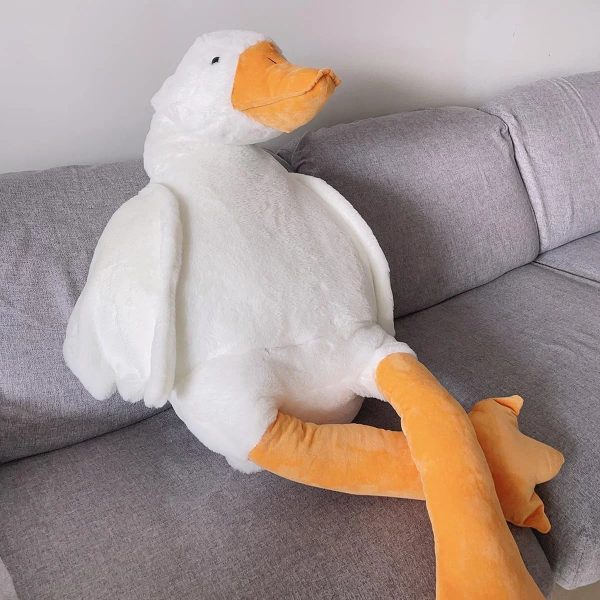 Long Goose Plush Pillow Soft Duck Stuffed Cushion