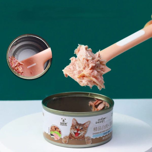 Long-Handled Canned Pet Food Spoons Feeding Accessories