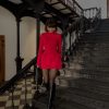 Long Sleeve High Neck Mini Dress