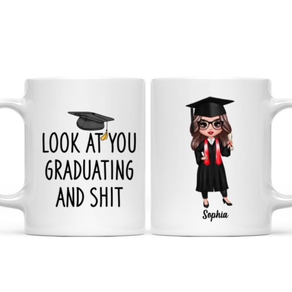 Look At You Graduating Funny Graduation Gift For Graduate Personalized Mug