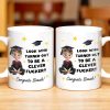Look Who Turned Out To Be A Clever F*cker, Graduation Cap and Stars - Personalized Custom Coffee Mug - GRAD027_MG