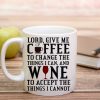 Lord Give Me Coffee To Change The Things I Can Funny Coffee Mug, Inspirational Humor Gift for Friend Coworker Boss Sister