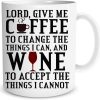 Lord Give Me Coffee To Change The Things I Can Funny Coffee Mug, Inspirational Humor Gift for Friend Coworker Boss Sister