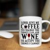 Lord Give Me Coffee To Change The Things I Can Funny Coffee Mug, Inspirational Humor Gift for Friend Coworker Boss Sister