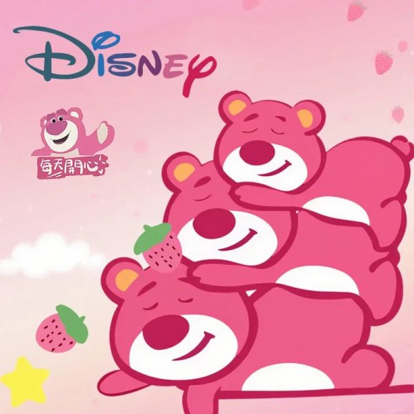 Lotso Plush Bear – Soft Strawberry Plush Pillow for Kids and Collectors