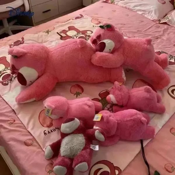 Lotso Plush Bear – Soft Strawberry Plush Pillow for Kids and Collectors