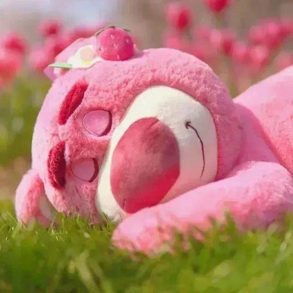 Lotso Plush Bear – Soft Strawberry Plush Pillow for Kids and Collectors