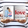 Love Couple Valentine Coffee Mug, Valentine Day Gift HN590