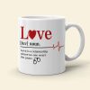 Love Definition- Where No One Where The Pants- Personalized Mug, Couple Gift