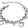 Love Heart Bead Bracelet