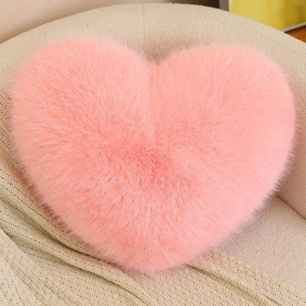 Love Heart Plush Pillow Soft Cushion for Home and Romantic Gifts