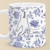 Love Held Between Our Hands - Family Personalized Custom Mug - Mother's Day, Gift For Mom, Grandma