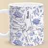 Love Held Between Our Hands - Family Personalized Custom Mug - Mother's Day, Gift For Mom, Grandma