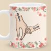 Love In Every Touch - Family Personalized Custom Mug - Gift For Mom, Grandma