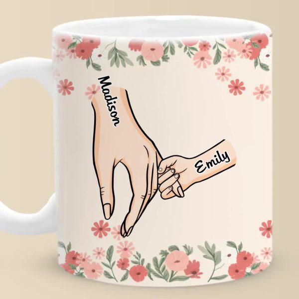 Love In Every Touch - Family Personalized Custom Mug - Gift For Mom, Grandma