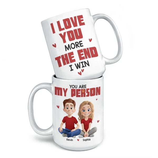 Love Is Being With You - Couple Personalized Custom Mug - Gift For Husband Wife, Anniversary