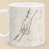 Love Is In The Grip Of Our Hands - Family Personalized Custom Mug - Gift For Mom, Grandma