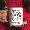 Love Is Like A Fart Personalized Mug, Funny Gift For Couple
