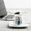 Love Is Two People Dancing In The Kitchen Couple Personalized Mug, Gift For Him, For Her, Boyfriend, Girlfriend, Husband, Wife