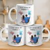Love Knows No Distance - Couple Personalized Custom Mug - Gift For Husband Wife, Anniversary, Long Distance Relationship