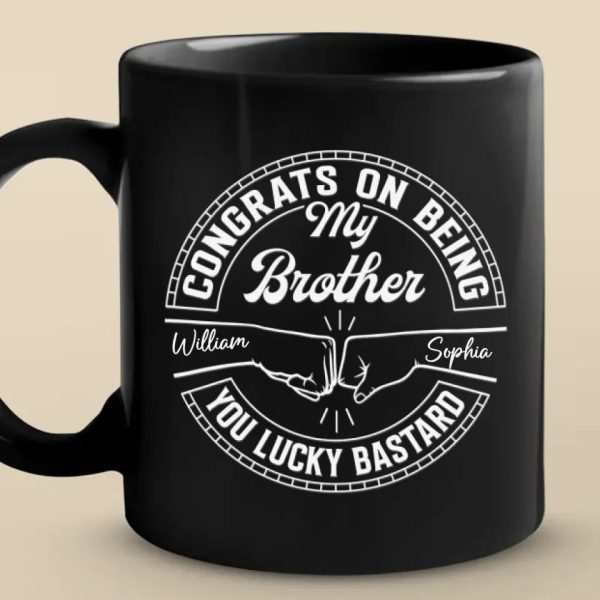 Love Makes A Family - Family Personalized Custom Black Mug - Gift For Family Members
