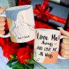 Love Me Always And Love Me All Ways, Posture Make Love Couple White Edge to Edge Mug