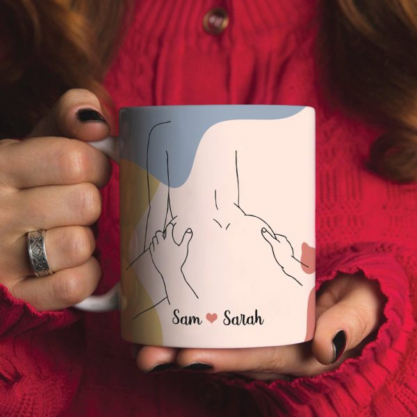 Love Me Always And Love Me All Ways, Posture Make Love Couple White Edge to Edge Mug