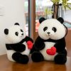 Love Panda Heart Plush Doll