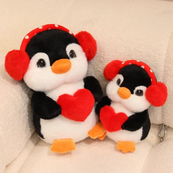 Love Penguin Plush Toy – Soft Stuffed Animal with Heart for Valentine’s Day