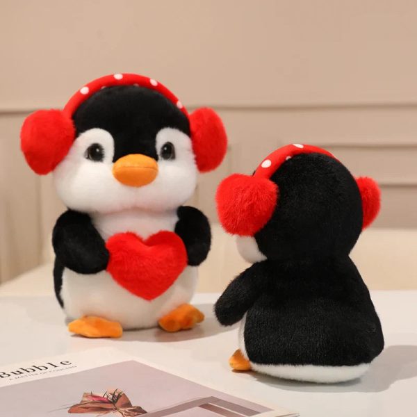 Love Penguin Plush Toy – Soft Stuffed Animal with Heart for Valentine’s Day