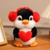 Love Penguin Plush Toy – Soft Stuffed Animal with Heart for Valentine’s Day