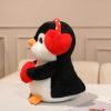 Love Penguin Plush Toy – Soft Stuffed Animal with Heart for Valentine’s Day