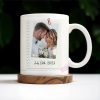 Love Reminder With Heart and Photo Frame - Personalized Custom Coffee Mug - CPL149_MG