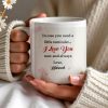 Love Reminder With Heart and Photo Frame - Personalized Custom Coffee Mug - CPL149_MG