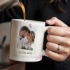 Love Reminder With Heart and Photo Frame - Personalized Custom Coffee Mug - CPL149_MG