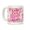 Love Sex Hate Sexism Coffee Mug