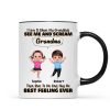 Love When My Grandkids Scream Grandma Personalized Mug