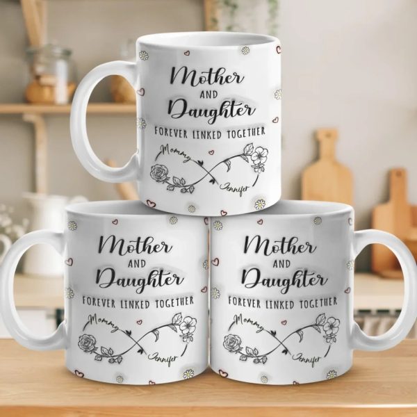 Love Woven Together - Family Personalized Custom 3D Inflated Effect Printed Mug - Mother's Day, Gift For Mom, Daughter