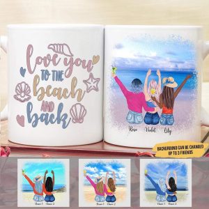 Love You To The Beach And Back Best Friend Coffee Mug