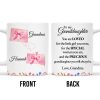 Loved Little Girl To Precious Granddaughter Heart and Bow Design - Personalized Custom Coffee Mug - GDT197_MG