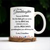 Loved Special Precious Granddaughter, Flowers & Hat Design - Personalized Custom Coffee Mug - GDT198_MG