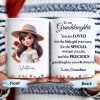 Loved Special Precious Granddaughter, Flowers & Hat Design - Personalized Custom Coffee Mug - GDT198_MG