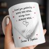 Loved You Yesterday, Love You Still, Hearts And Holding Hands - Personalized Custom Coffee Mug - CPL1151_MG