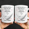 Loved You Yesterday, Love You Still, Hearts And Holding Hands - Personalized Custom Coffee Mug - CPL1151_MG