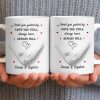 Loved You Yesterday, Love You Still, Hearts And Holding Hands - Personalized Custom Coffee Mug - CPL1151_MG
