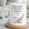 Loved You Yesterday, Love You Still, Hearts And Holding Hands - Personalized Custom Coffee Mug - CPL1151_MG