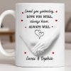 Loved You Yesterday, Love You Still, Hearts And Holding Hands - Personalized Custom Coffee Mug - CPL1151_MG
