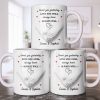 Loved You Yesterday, Love You Still, Hearts And Holding Hands - Personalized Custom Coffee Mug - CPL1151_MG